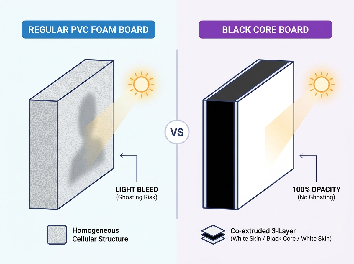 Material comparison showing edge differences and structural rigidity